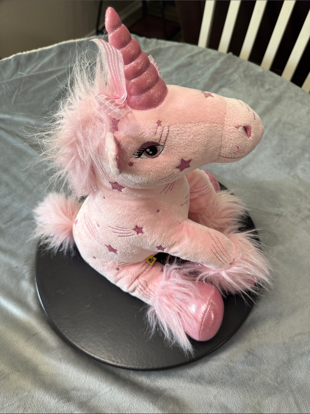 Build-A-Bear Workshop Pink Sparkles Shooting Star Unicorn Retired Plush Girl Toy